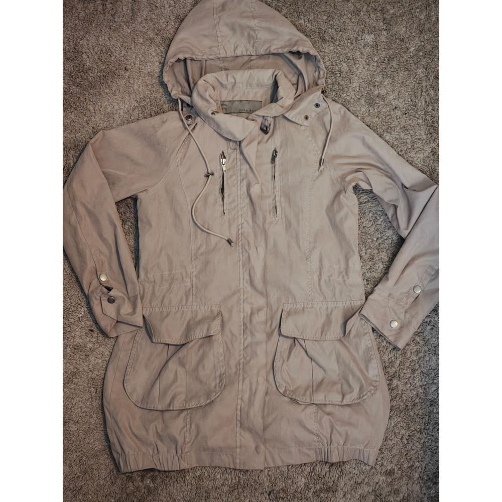 Women's Tan Hooded Jacket